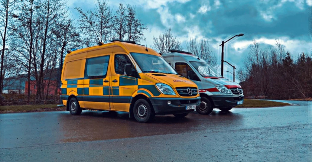 ambulance borcy situé entre la province de liege et du luxembourg